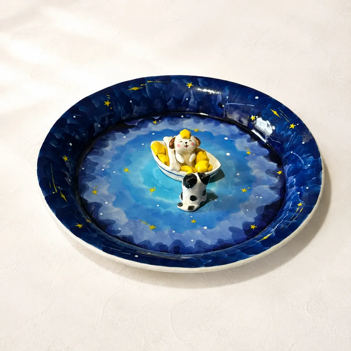 Pet Dish – Little Prince Starry Sky Series — view 4 — studio photograph