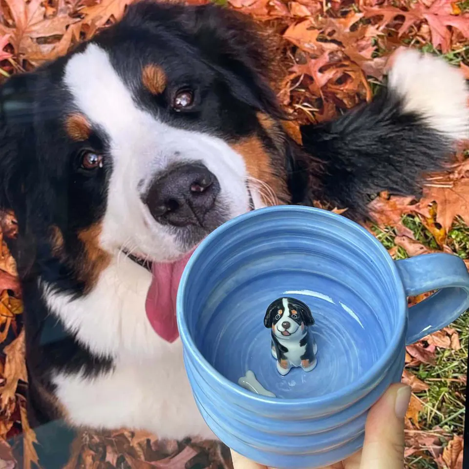 Imagen de Taza escultórica con figura de tu mascota