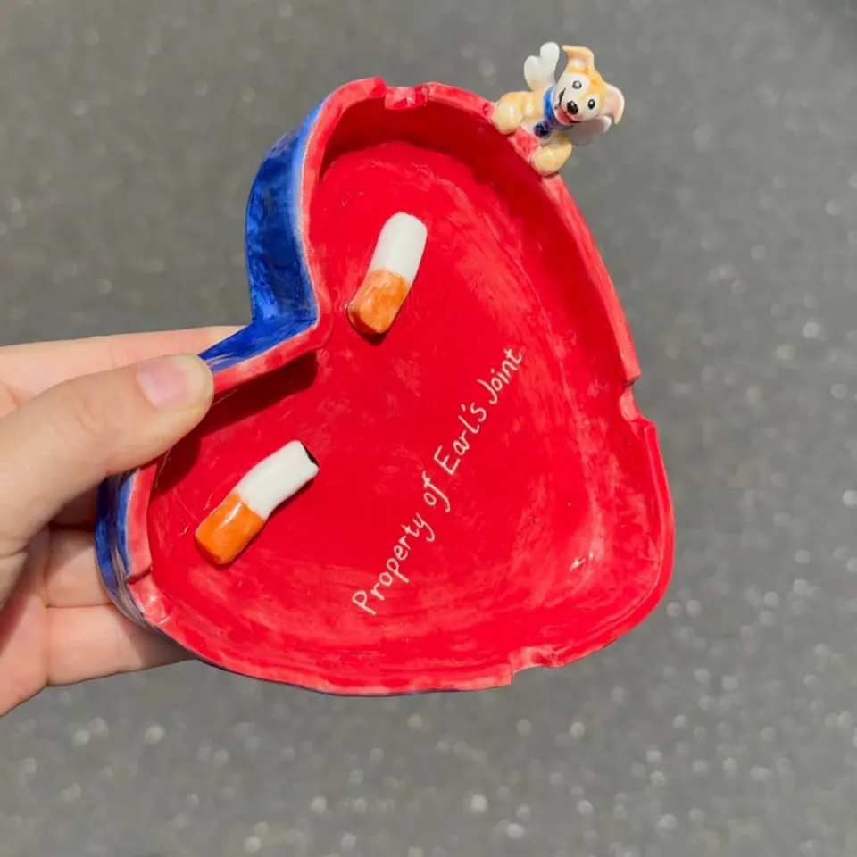 Handmade Custom Pet Figurine Ashtray — view 5