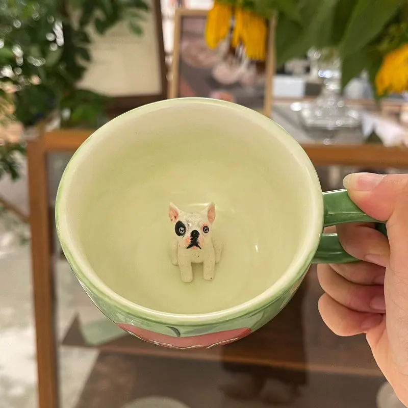 Handmade Custom Pet’s Figure Ceramic Mug-American Cities Series — view 2