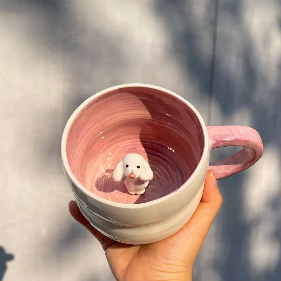 Imagen de Taza escultórica con figura de tu mascota