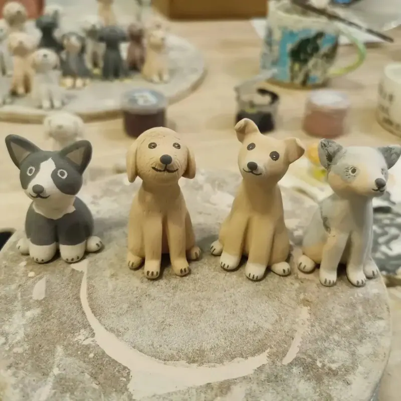 Handmade Ceramic Pet Figurine — view 5