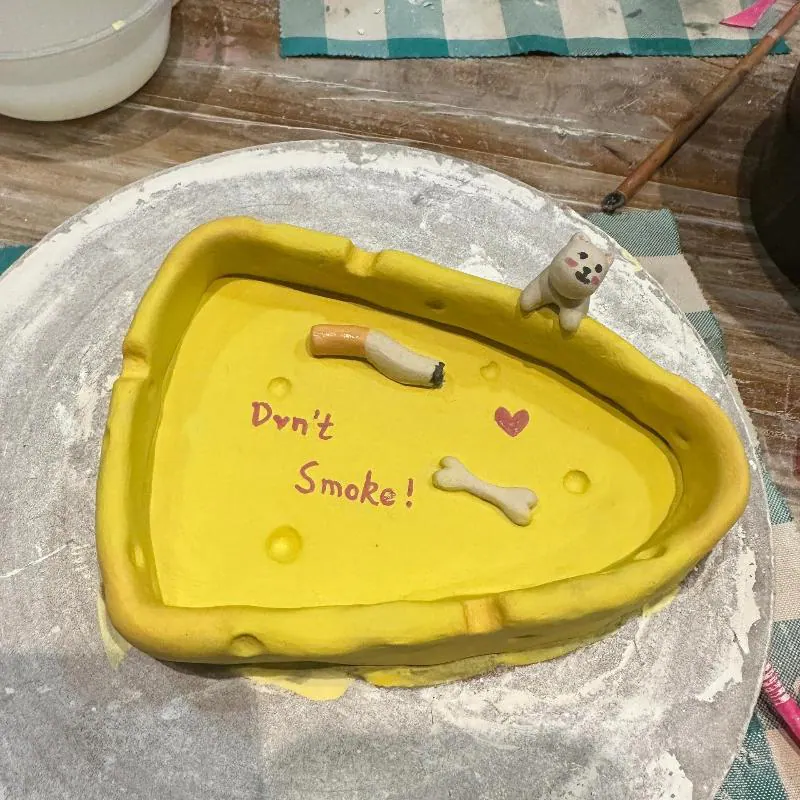 Handmade Custom Pet Figurine Ashtray — view 10