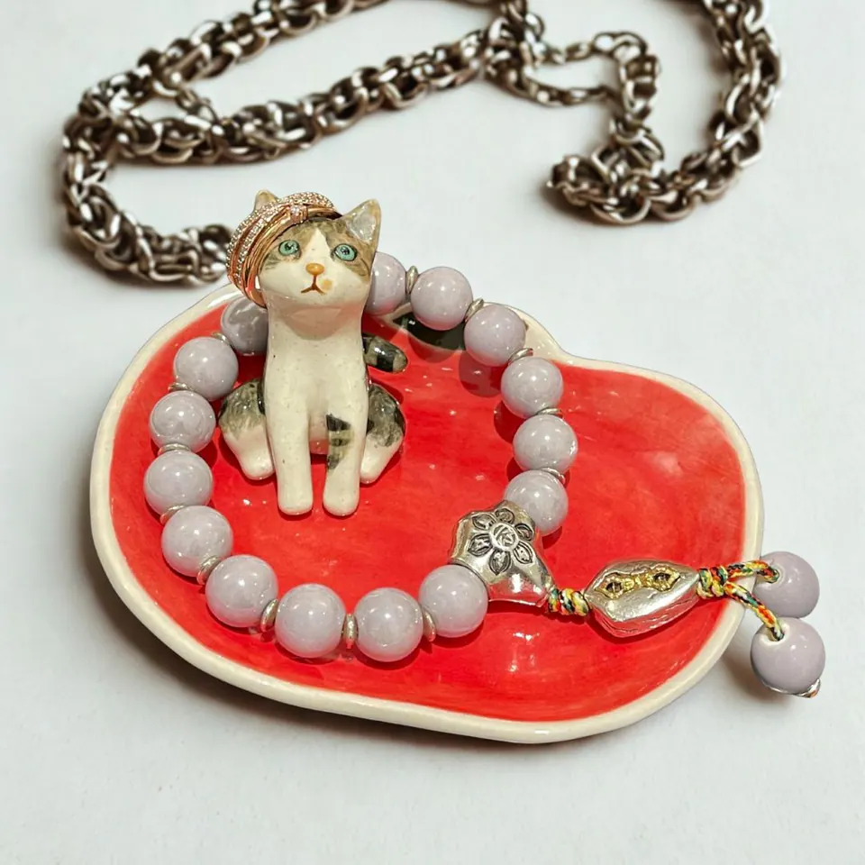 Handmade Pet Figurine Jewelry Tray